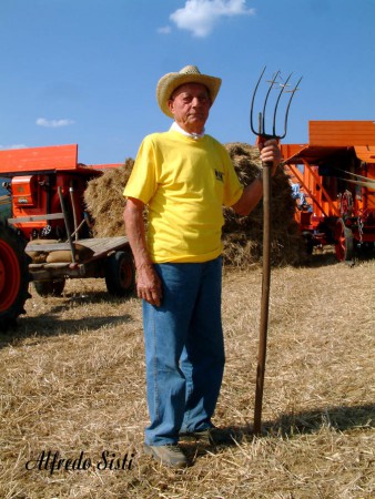Rievocazione di una battitura del grano a Castiglion Fibocchi